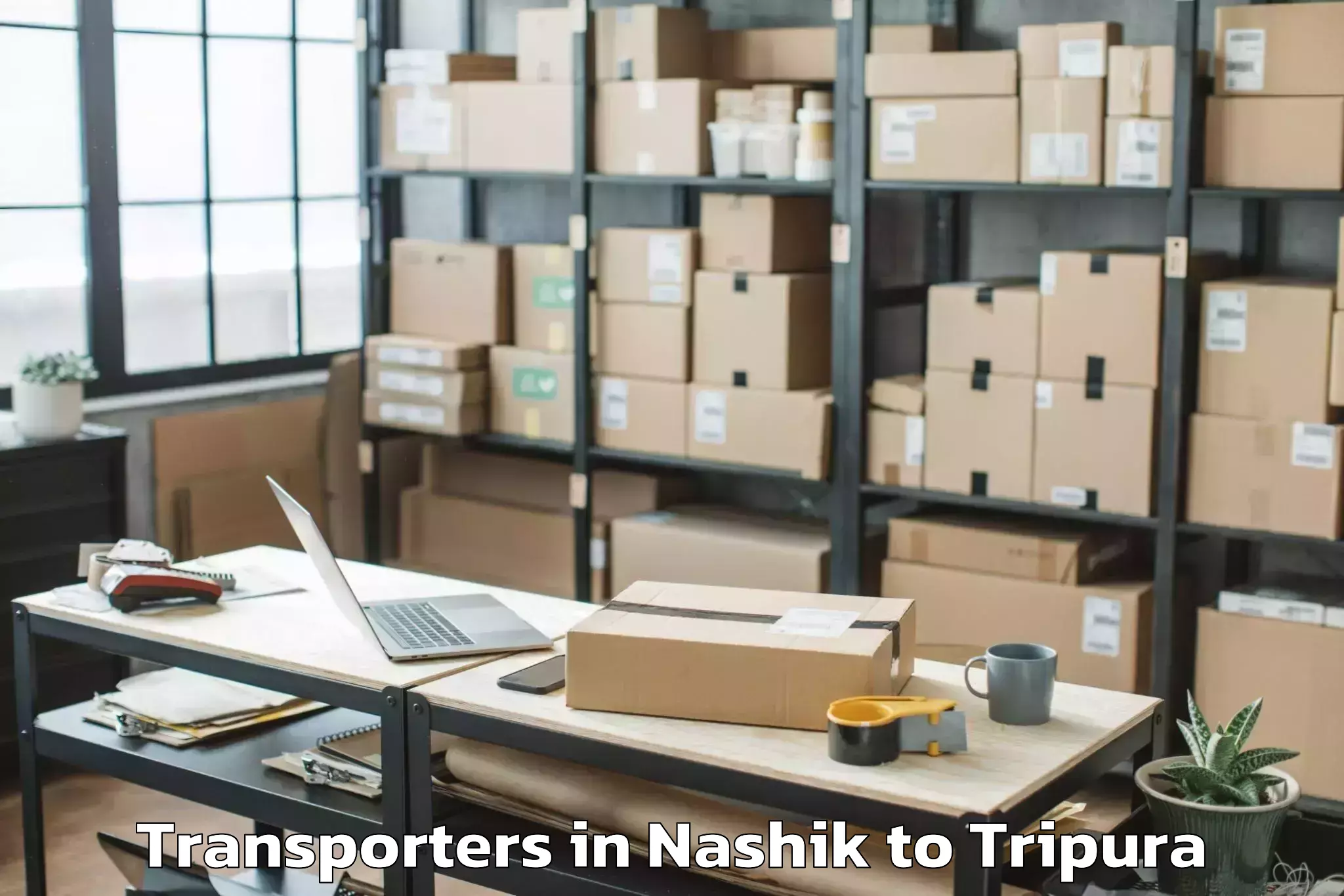 Affordable Nashik to Udaipur Tripura Transporters